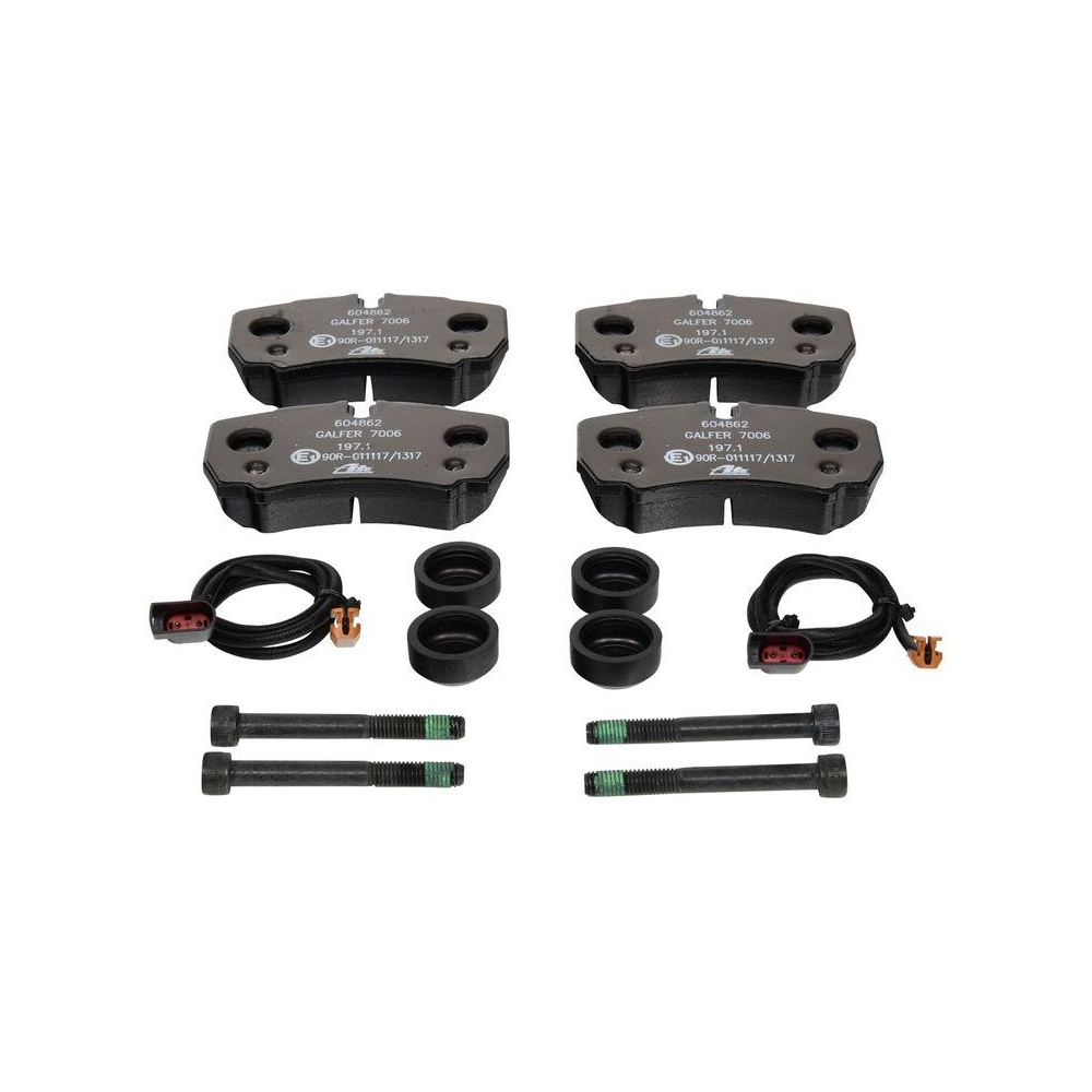 Bremsbelagsatz, Scheibenbremse ATE 13.0460-4862.2 f&uuml;r FORD, Hinterachse