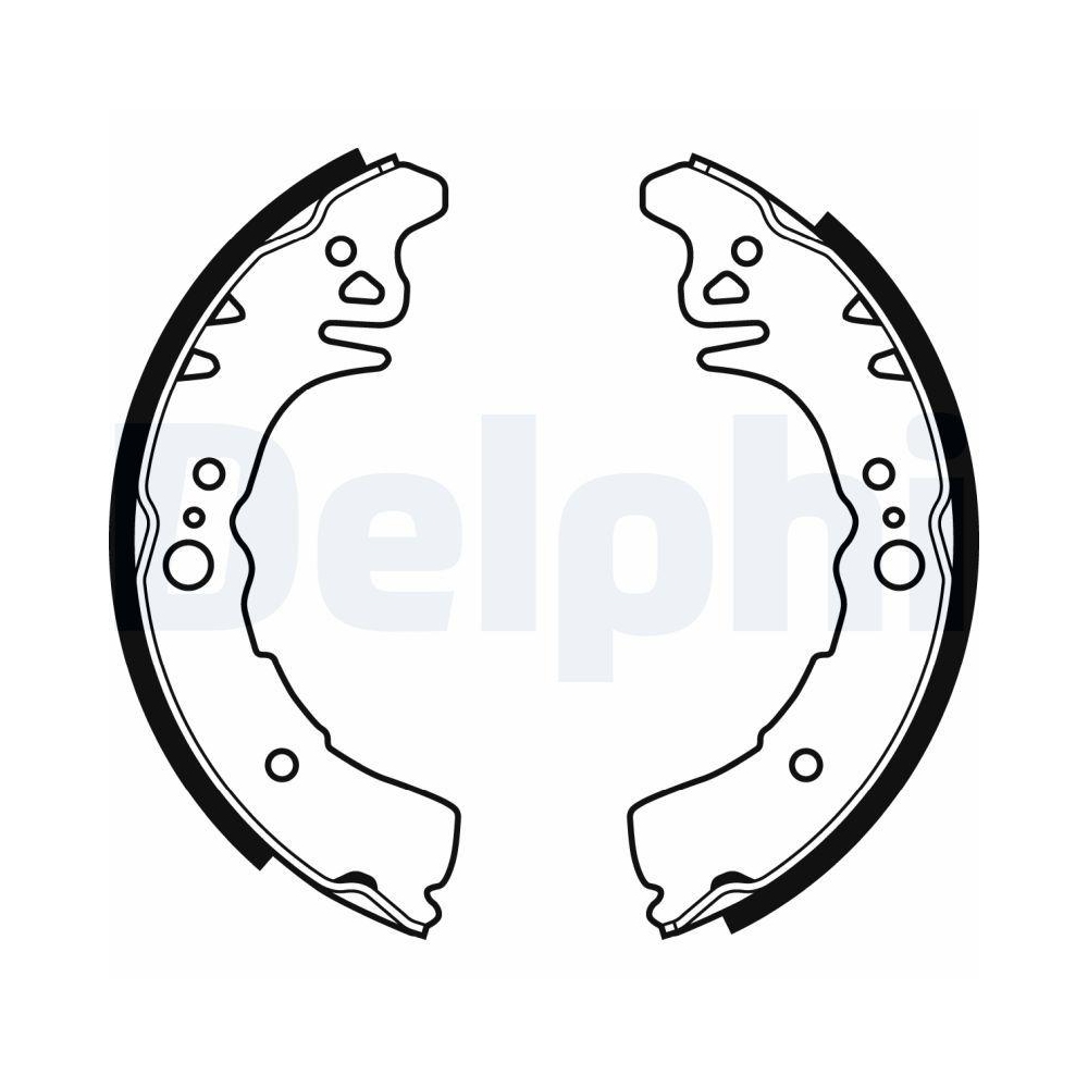 DELPHI LS1943 Bremsbackensatz f&uuml;r TOYOTA, Hinterachse