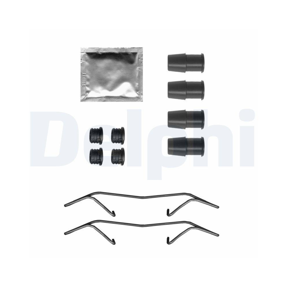 DELPHI LX0717 Zubeh&ouml;rsatz, Scheibenbremsbelag f&uuml;r, Vorderachse