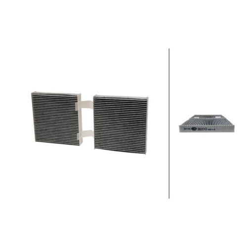 HELLA 8ZC 366 121-431 Filter, Innenraumluft f&uuml;r BMW, au&szlig;en, rechts, vorne