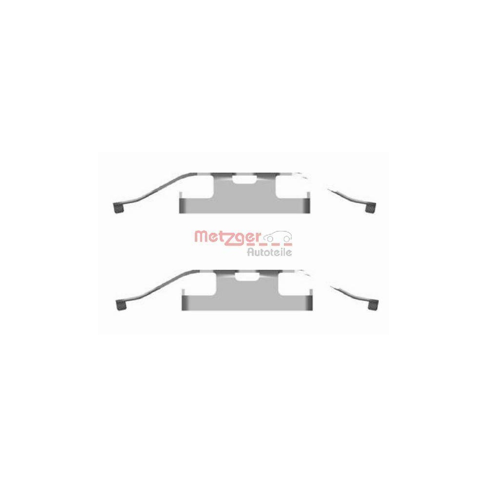 Zubeh&ouml;rsatz, Scheibenbremsbelag METZGER 109-1682 f&uuml;r VAG, Hinterachse