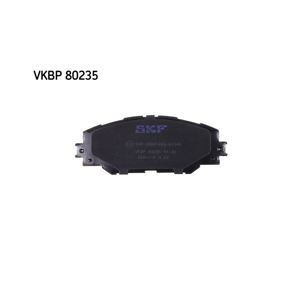 Bremsbelagsatz, Scheibenbremse SKF VKBP 80235 f&uuml;r TOYOTA, Vorderachse