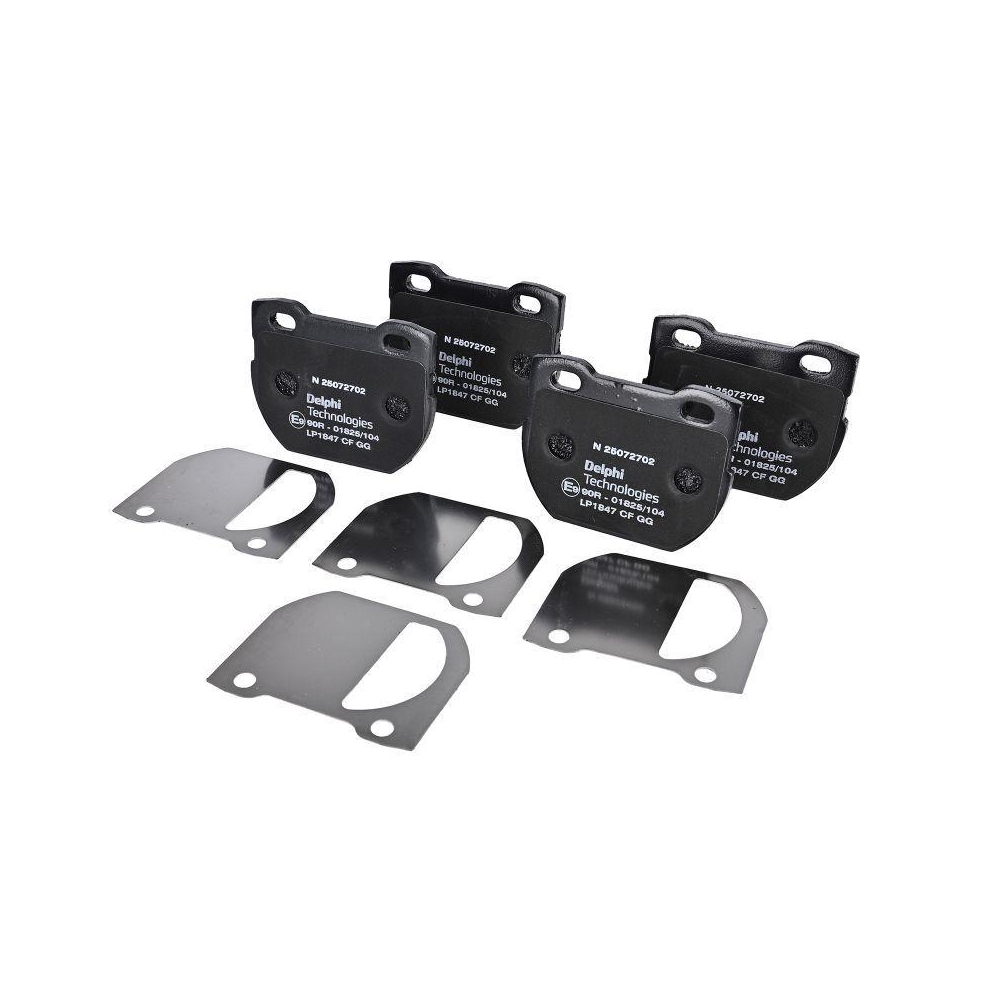 DELPHI LP1847 Bremsbelagsatz, Scheibenbremse f&uuml;r LAND ROVER, Hinterachse