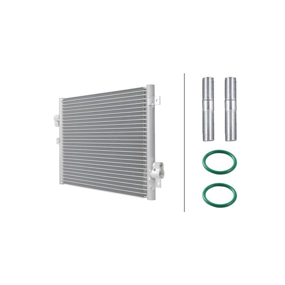 HELLA Kondensator, Klimaanlage 8FC 366 220-521 >>> Easy2Fit <<< für PORSCHE