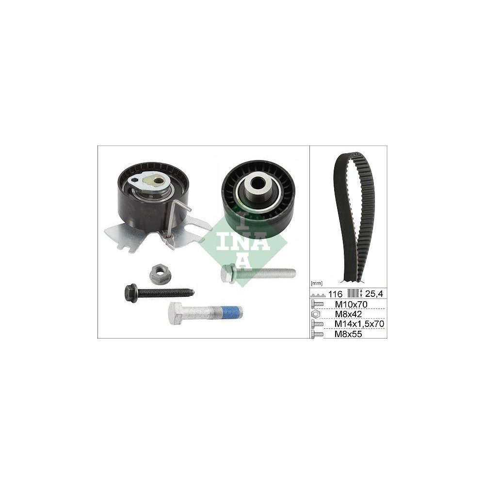 Zahnriemensatz INA 530 0558 10 f&uuml;r CITRO&Euml;N FIAT FORD PEUGEOT TOYOTA