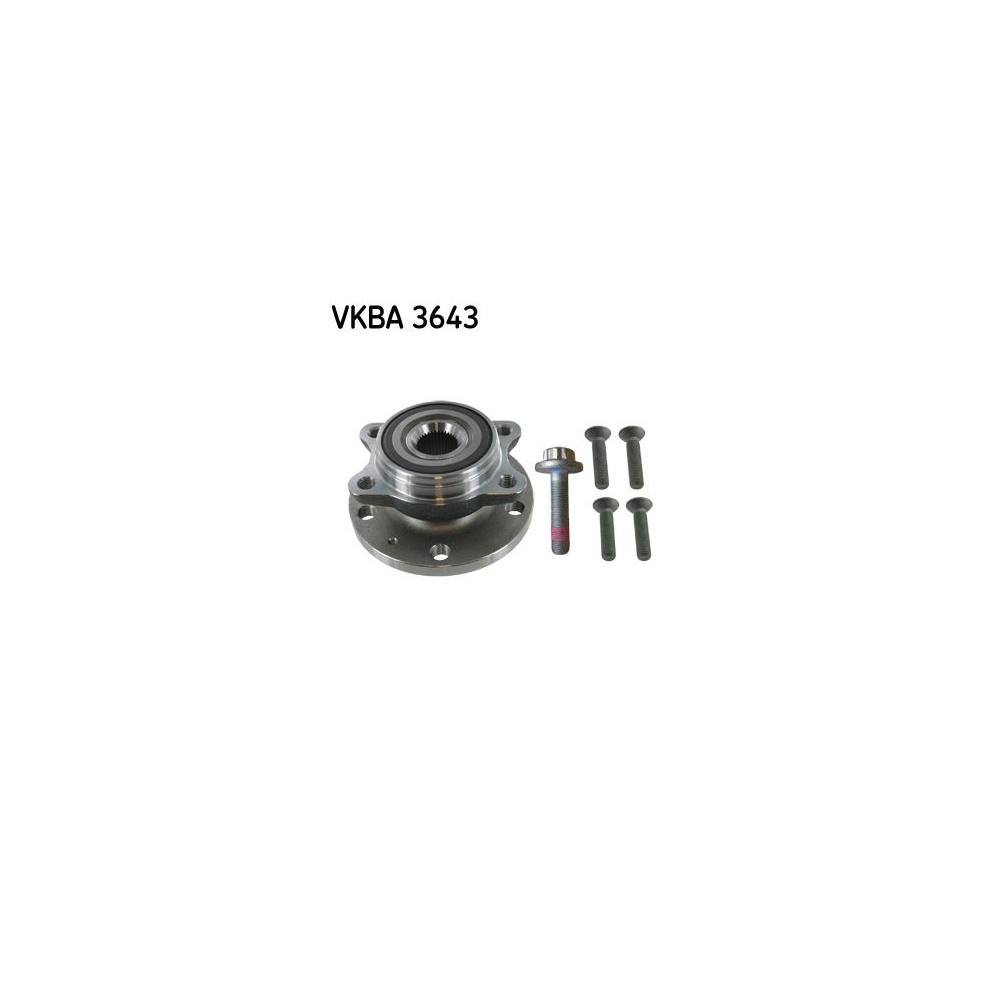 Radlagersatz SKF VKBA 3643 für AUDI SEAT SKODA VW, Hinterachse, Vorderachse