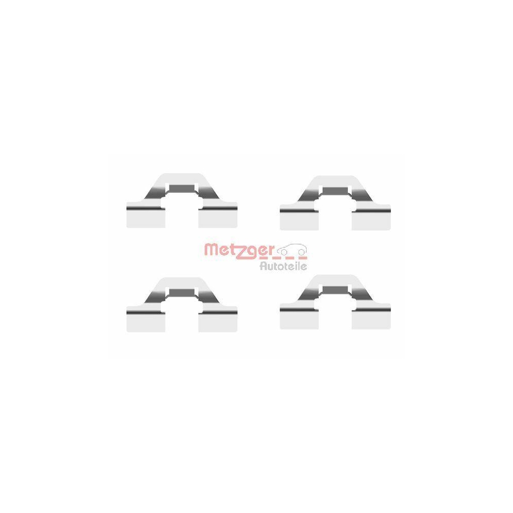 Zubeh&ouml;rsatz, Scheibenbremsbelag METZGER 109-1684 GREENPARTS f&uuml;r, Hinterachse
