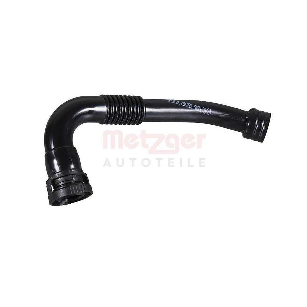 Schlauch, Zylinderkopfhaubenentl&uuml;ftung METZGER 2380225 f&uuml;r SEAT SKODA VW, oben