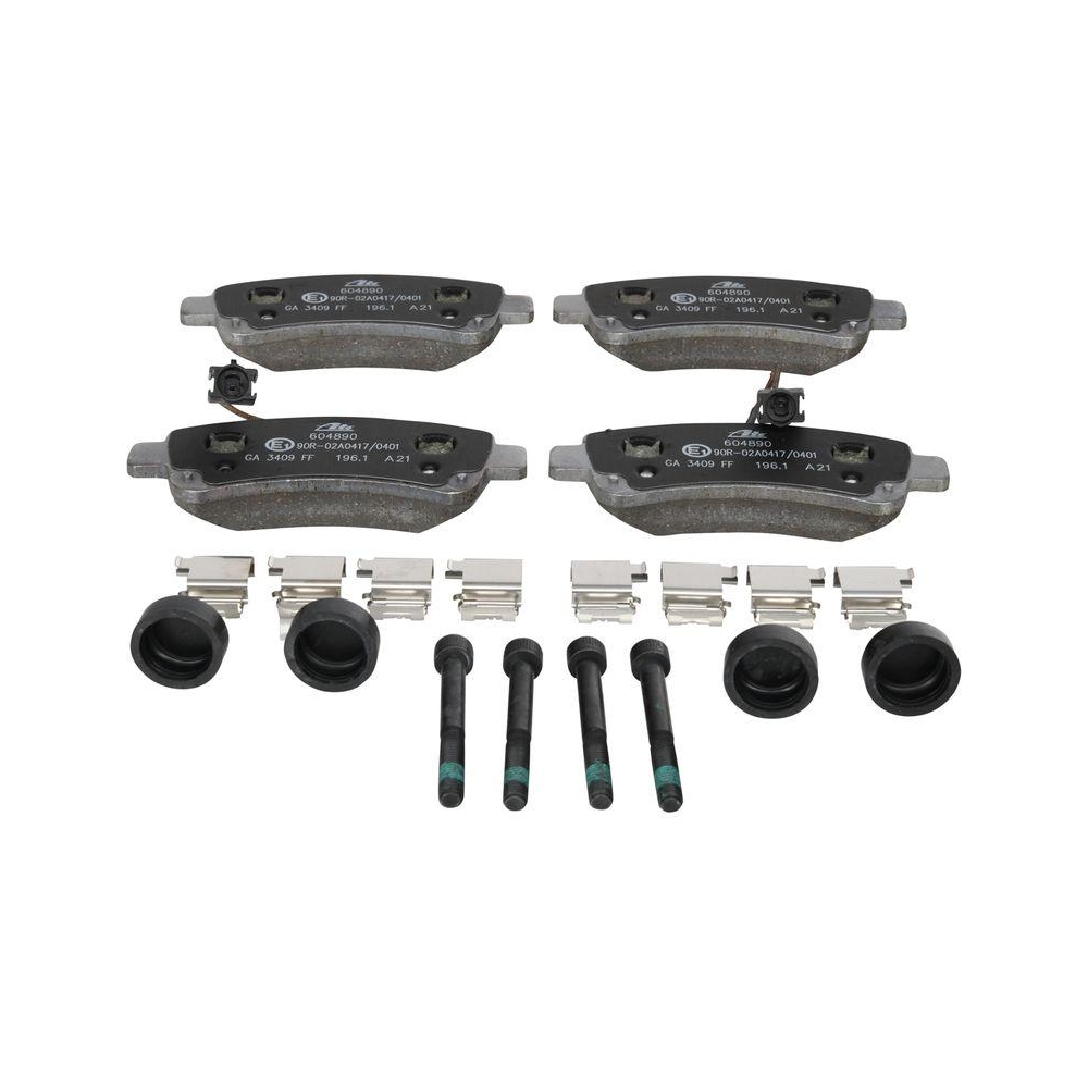 Bremsbelagsatz, Scheibenbremse ATE 13.0460-4890.2 f&uuml;r CITRO&Euml;N FIAT OPEL PEUGEOT