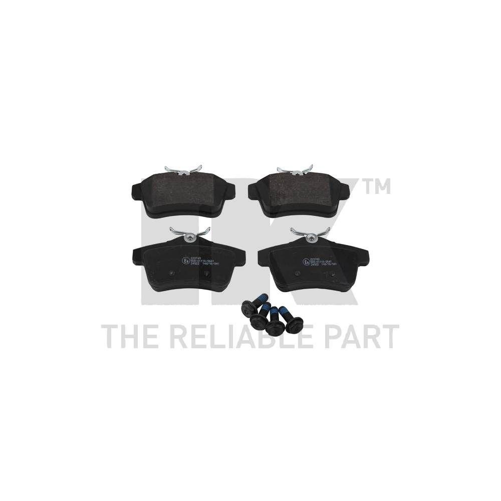 Bremsbelagsatz, Scheibenbremse NK 223749 f&uuml;r CITRO&Euml;N PEUGEOT DS, Hinterachse
