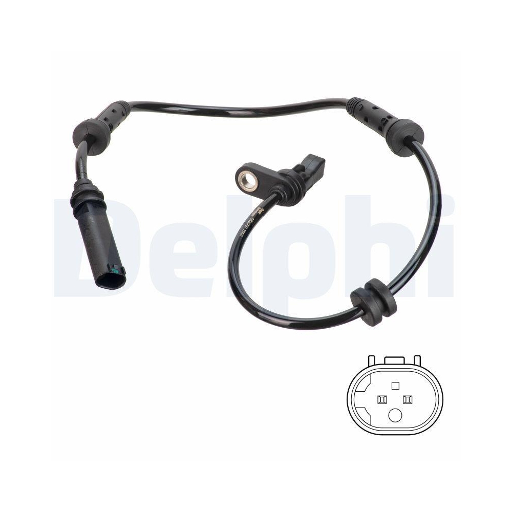 DELPHI SS20757 Sensor, Raddrehzahl f&uuml;r BMW, Vorderachse