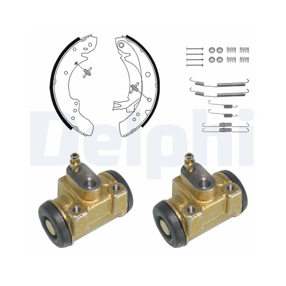 DELPHI KP915 Bremsbackensatz f&uuml;r CITRO&Euml;N PEUGEOT, Hinterachse