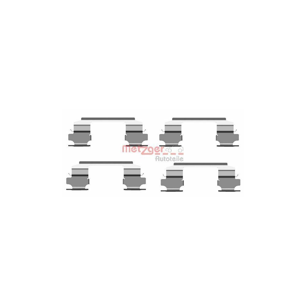Zubeh&ouml;rsatz, Scheibenbremsbelag METZGER 109-1686 f&uuml;r, Vorderachse