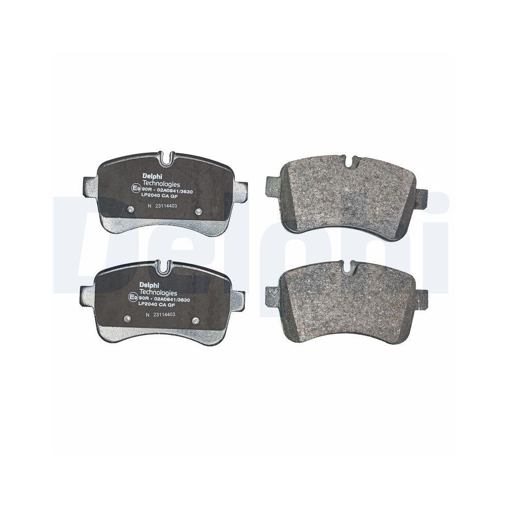 DELPHI LP2040 Bremsbelagsatz, Scheibenbremse f&uuml;r IVECO, Hinterachse