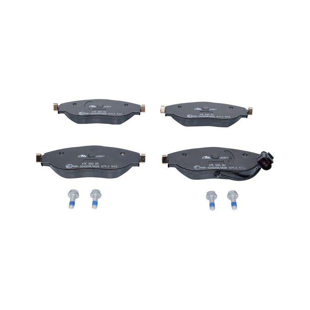 Bremsbelagsatz, Scheibenbremse ATE 13.0470-2617.2 ATE Ceramic für SEAT SKODA VAG