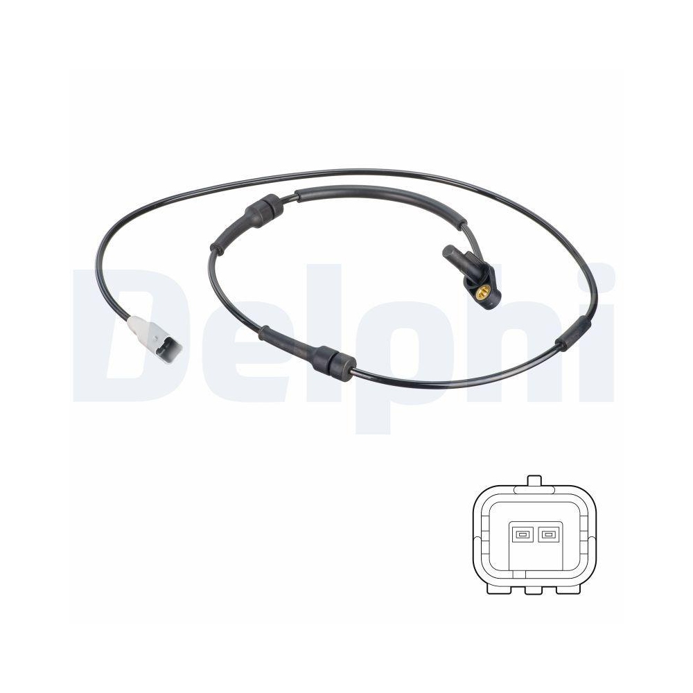DELPHI SS20810 Sensor, Raddrehzahl f&uuml;r CITRO&Euml;N PEUGEOT, Vorderachse