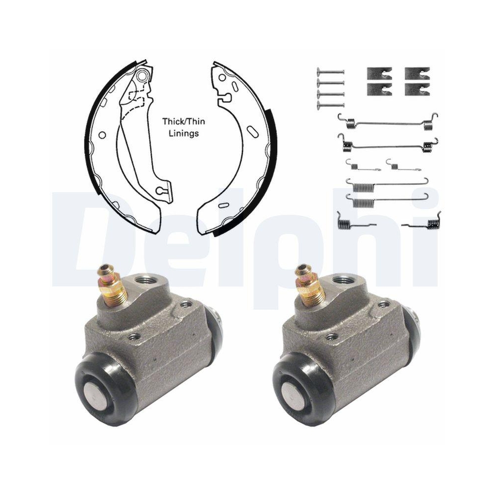 Bremsbackensatz DELPHI KP923 für, Hinterachse