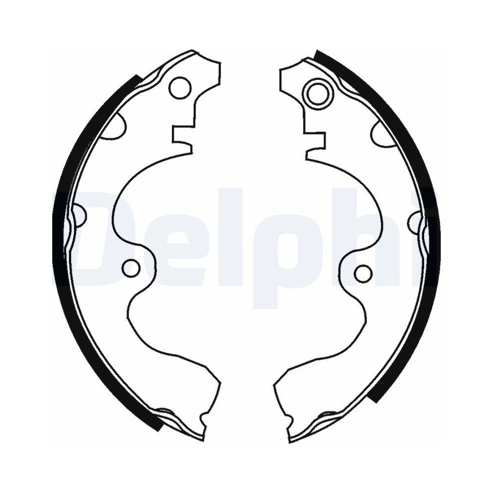 Bremsbackensatz DELPHI LS1638 für TOYOTA, Hinterachse