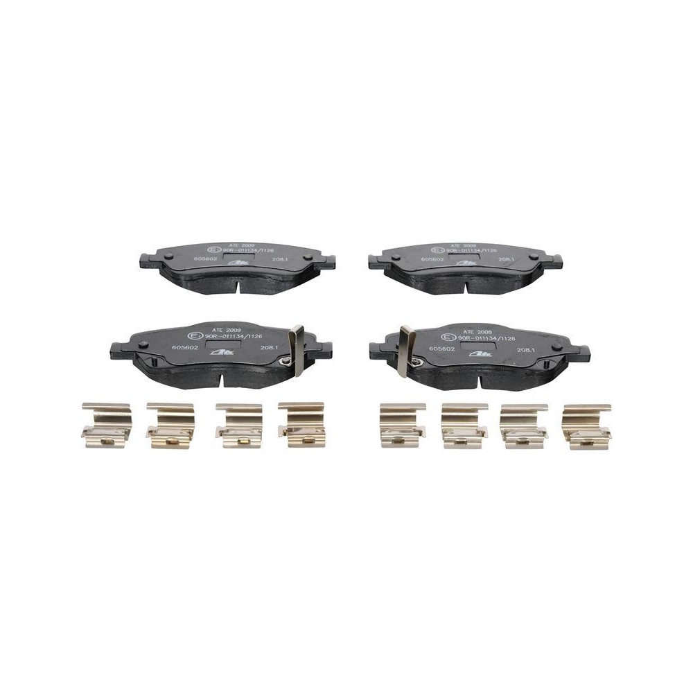 Bremsbelagsatz, Scheibenbremse ATE 13.0460-5602.2 f&uuml;r TOYOTA, Vorderachse