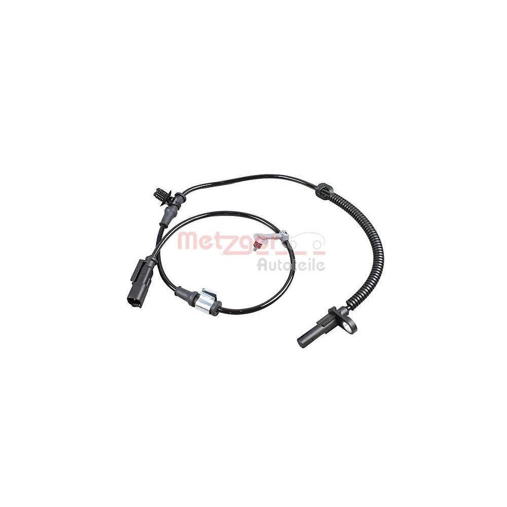 Sensor, Raddrehzahl METZGER 09001324 f&uuml;r FORD, Vorderachse links