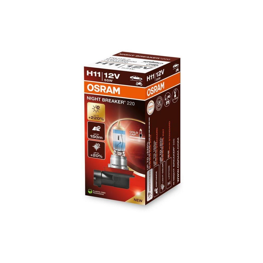 Glühlampe, Abbiegescheinwerfer ams-OSRAM 64211NB220 NIGHT BREAKER® 220 für