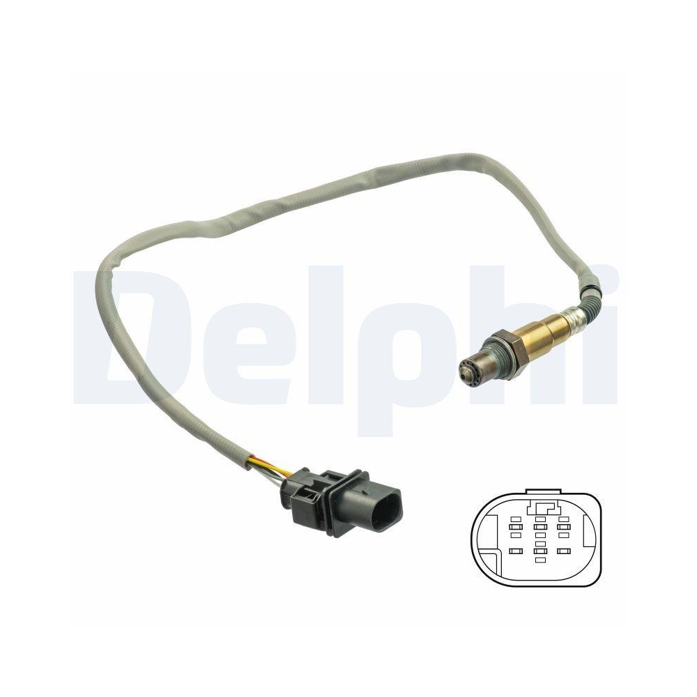 DELPHI ES21065-12B1 Lambdasonde f&uuml;r AUDI SEAT SKODA VW, nach Katalysator