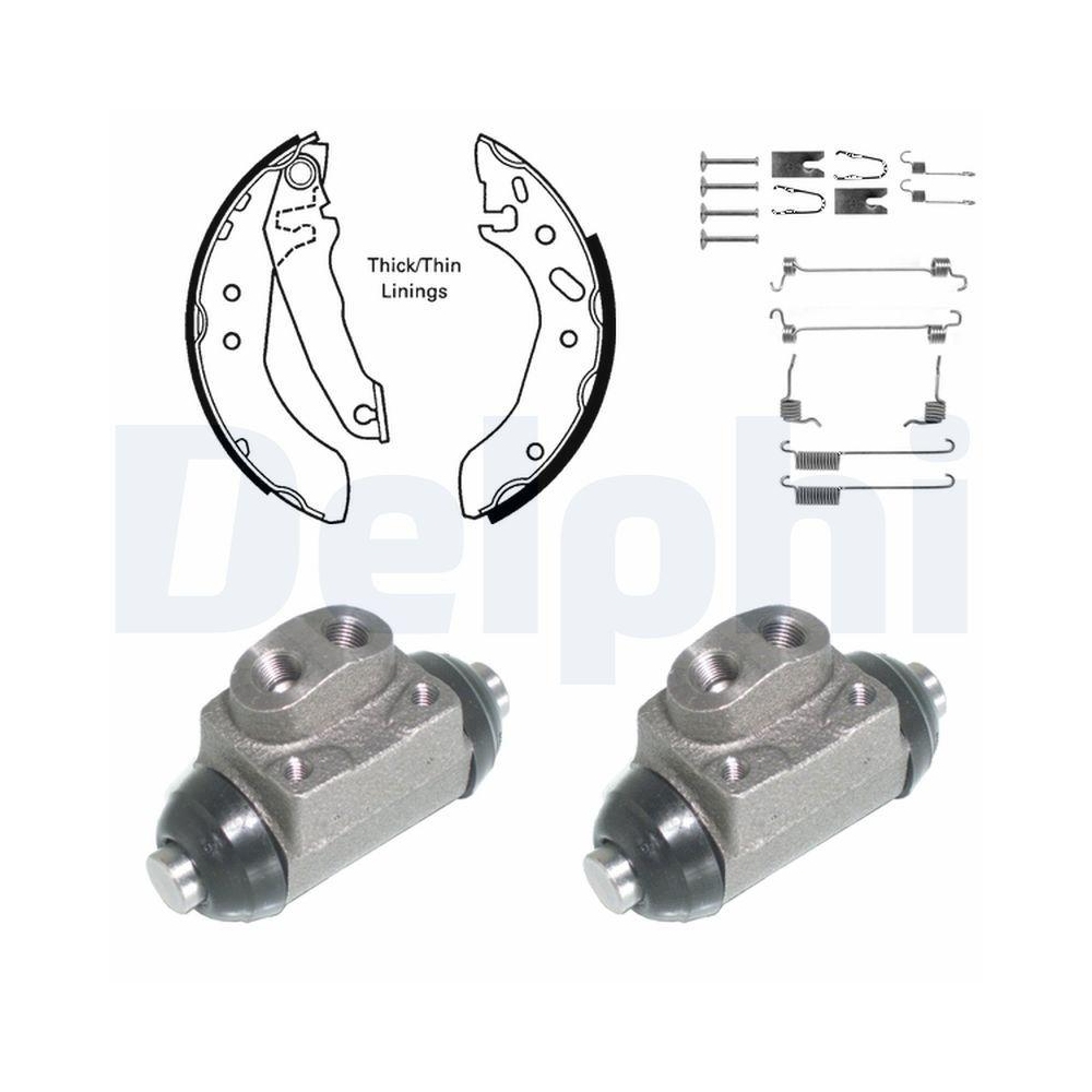 DELPHI KP924 Bremsbackensatz für, Hinterachse