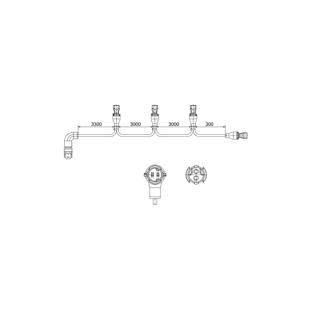 HELLA Anschlussleitung, Seitenmarkierungsleuchte 8KB 340 820-411 f&uuml;r FELDBINDER