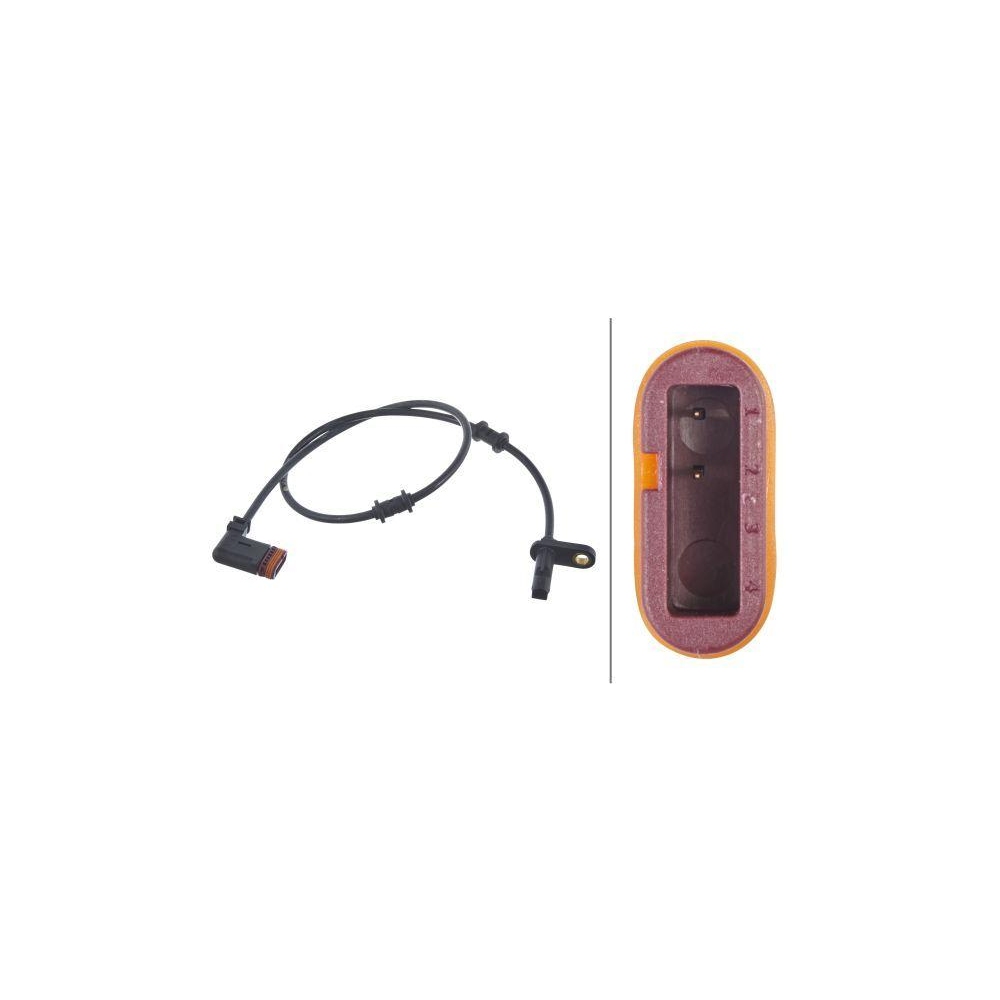 HELLA Sensor, Raddrehzahl 6PU 010 039-931 f&uuml;r MERCEDES-BENZ HITACHI, Hinterachse