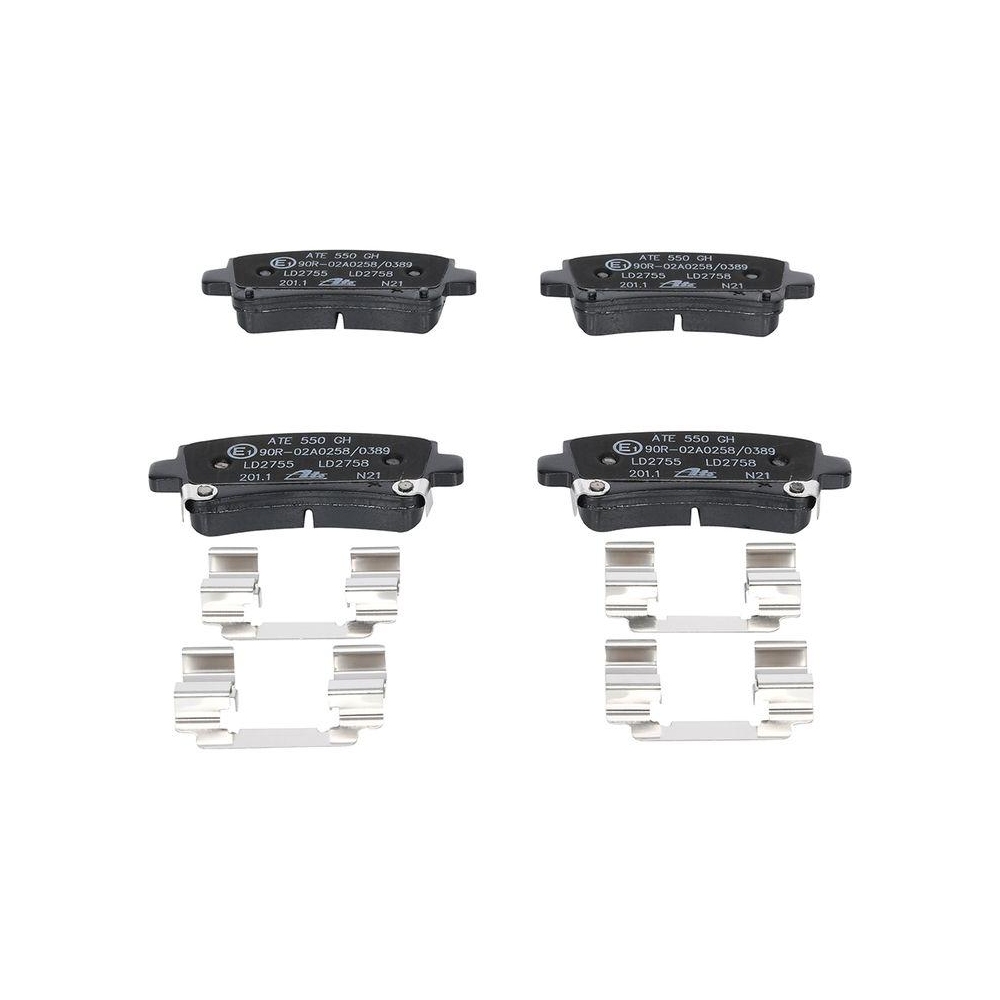 Bremsbelagsatz, Scheibenbremse ATE 13.0470-2755.2 ATE Ceramic f&uuml;r OPEL SAAB