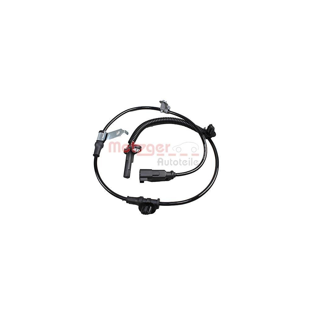 Sensor, Raddrehzahl METZGER 09001325 f&uuml;r FORD, Vorderachse rechts