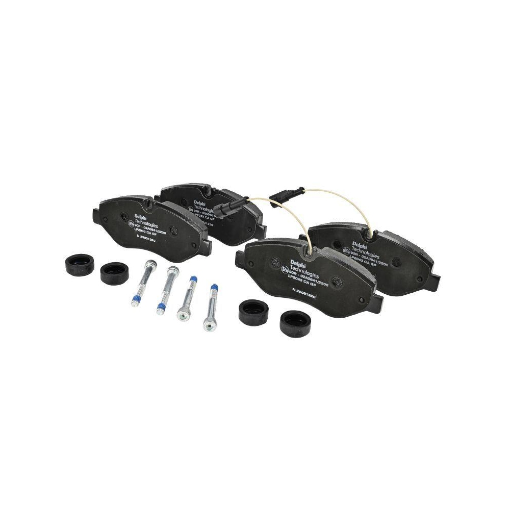 DELPHI LP2043 Bremsbelagsatz, Scheibenbremse f&uuml;r NISSAN RENAULT TRUCKS
