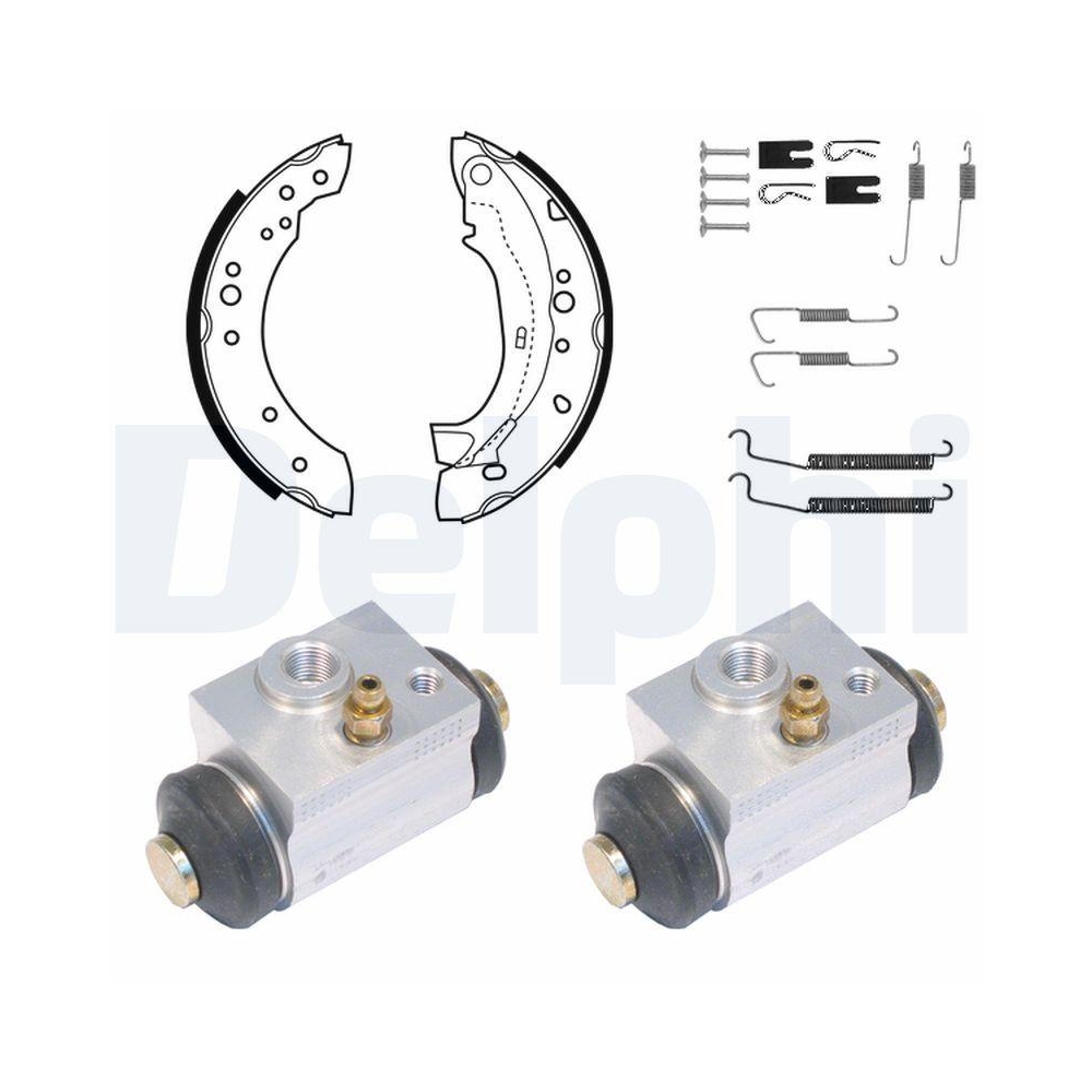 DELPHI KP1078 Bremsbackensatz f&uuml;r CITRO&Euml;N PEUGEOT, Hinterachse