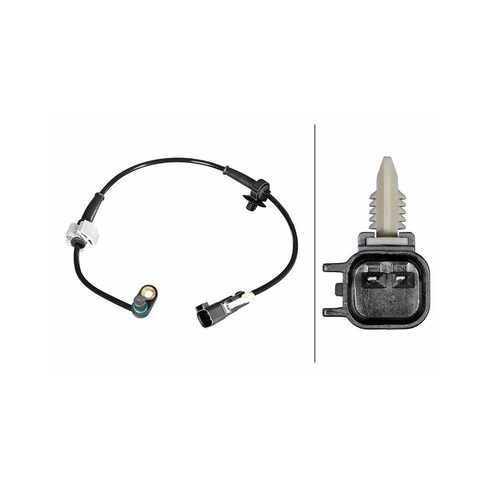 HELLA Sensor, Raddrehzahl 6PU 358 217-421 f&uuml;r CHEVROLET, Vorderachse