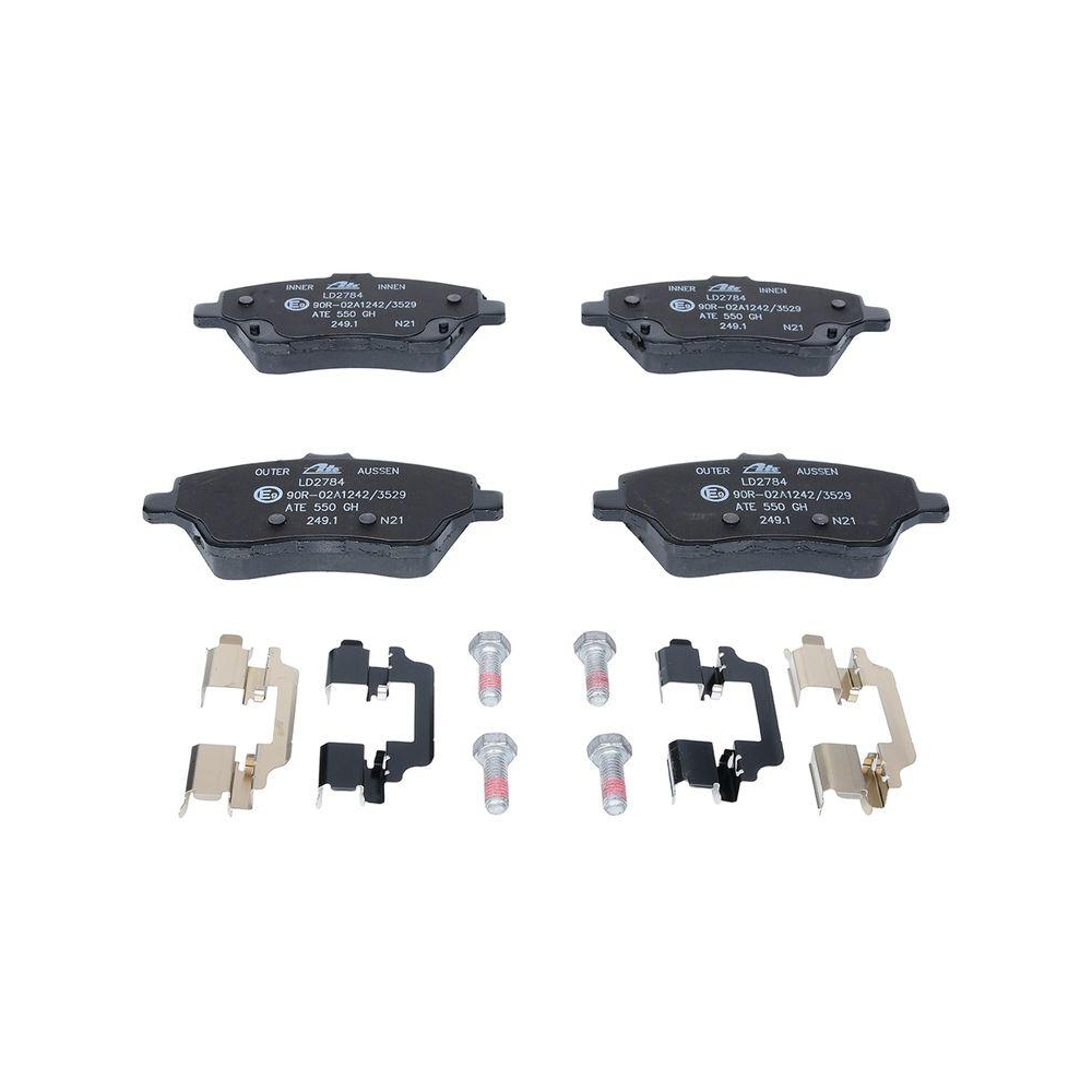 Bremsbelagsatz, Scheibenbremse ATE 13.0470-2784.2 ATE Ceramic f&uuml;r FORD