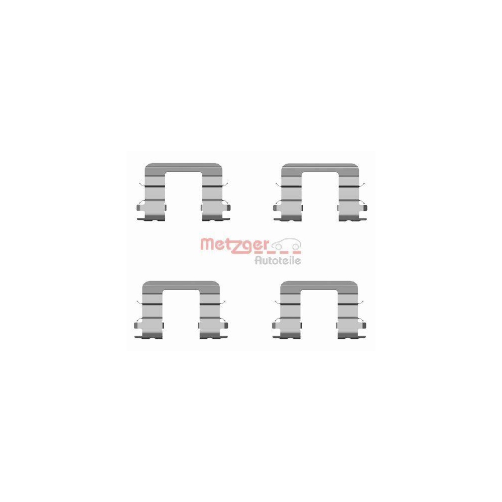 Zubeh&ouml;rsatz, Scheibenbremsbelag METZGER 109-1696 f&uuml;r, Vorderachse