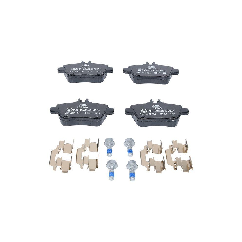 Bremsbelagsatz, Scheibenbremse ATE 13.0470-2786.2 ATE Ceramic für MERCEDES-BENZ