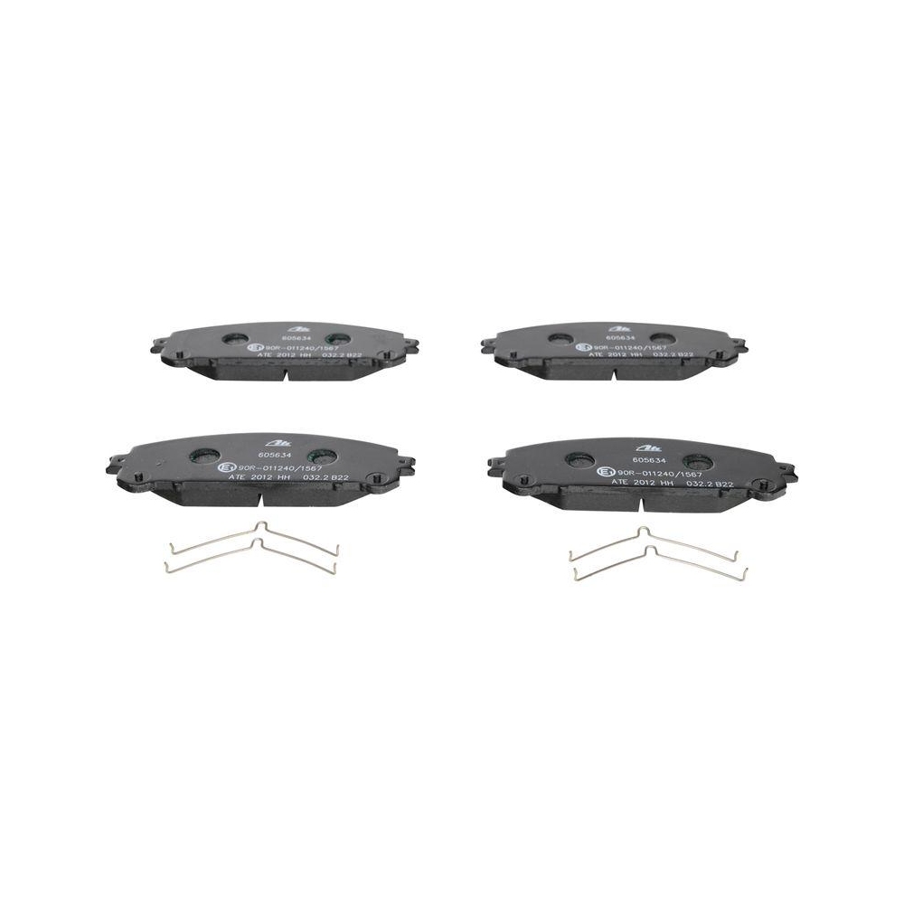 Bremsbelagsatz, Scheibenbremse ATE 13.0460-5634.2 f&uuml;r TOYOTA LEXUS, Vorderachse