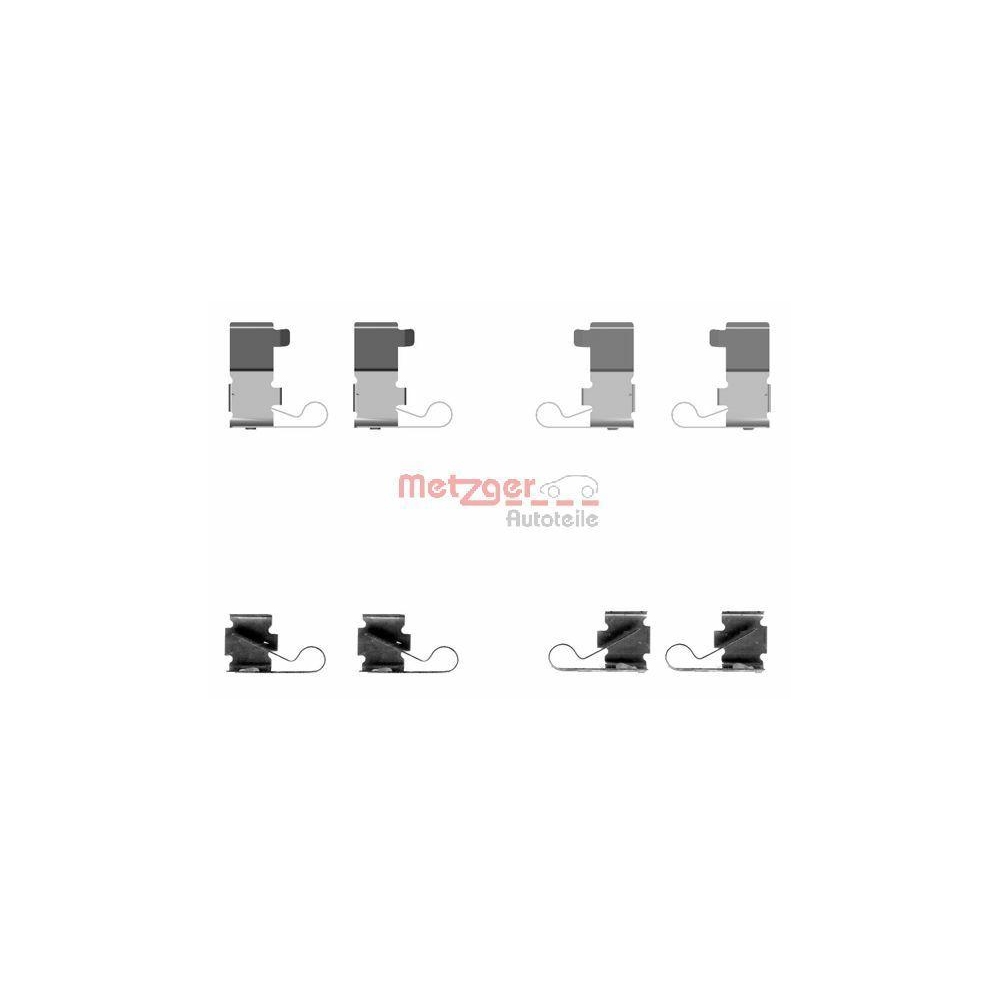Zubeh&ouml;rsatz, Scheibenbremsbelag METZGER 109-1699 GREENPARTS f&uuml;r, Hinterachse