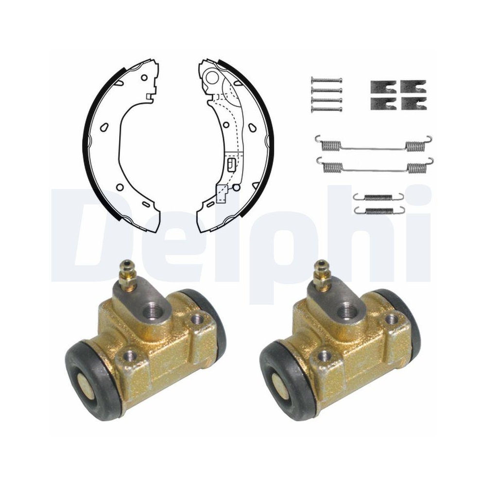 DELPHI KP1080 Bremsbackensatz f&uuml;r, Hinterachse