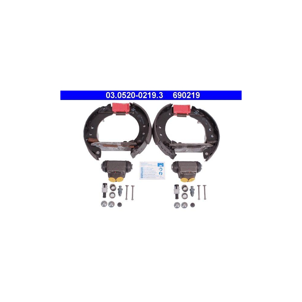Bremsbackensatz ATE 03.0520-0219.3 Original ATE TopKit f&uuml;r, Hinterachse