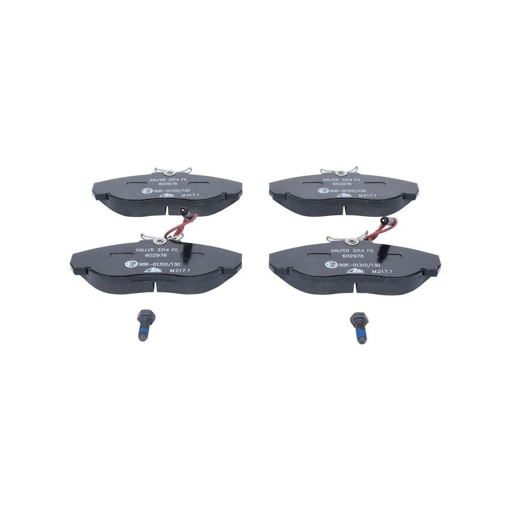 Bremsbelagsatz, Scheibenbremse ATE 13.0460-2976.2 f&uuml;r CITRO&Euml;N FIAT PEUGEOT