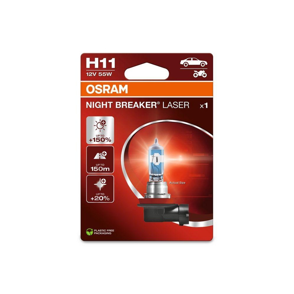 Glühlampe, Abbiegescheinwerfer ams-OSRAM 64211NL-1BL NIGHT BREAKER® LASER für