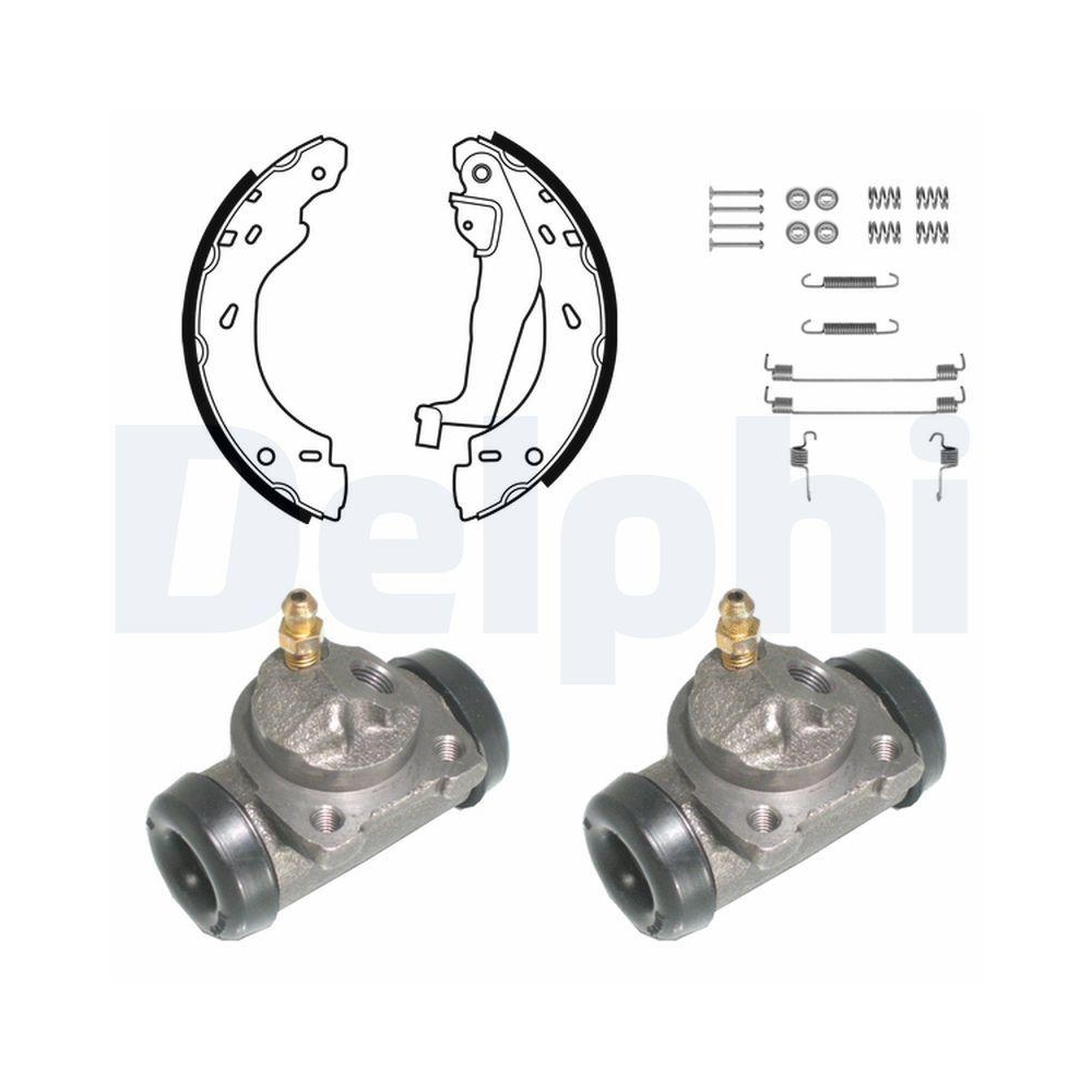 Bremsbackensatz DELPHI KP1081 für, Hinterachse