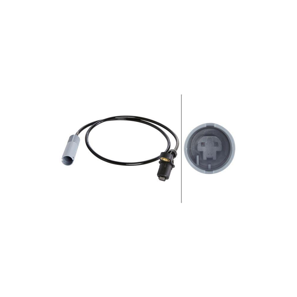 HELLA Sensor, Raddrehzahl 6PU 012 039-681 f&uuml;r BMW, Hinterachse, links, rechts
