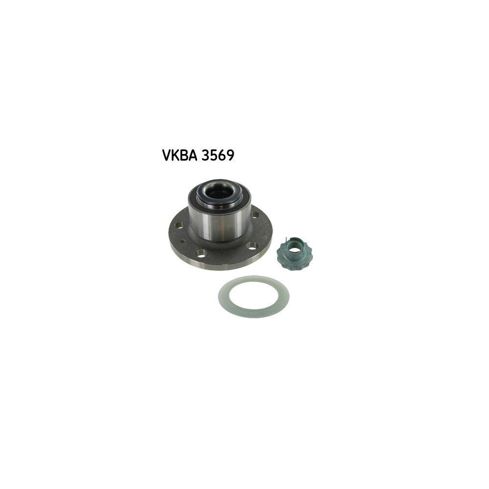 Radlagersatz SKF VKBA 3569 f&uuml;r AUDI SEAT SKODA VW, Vorderachse