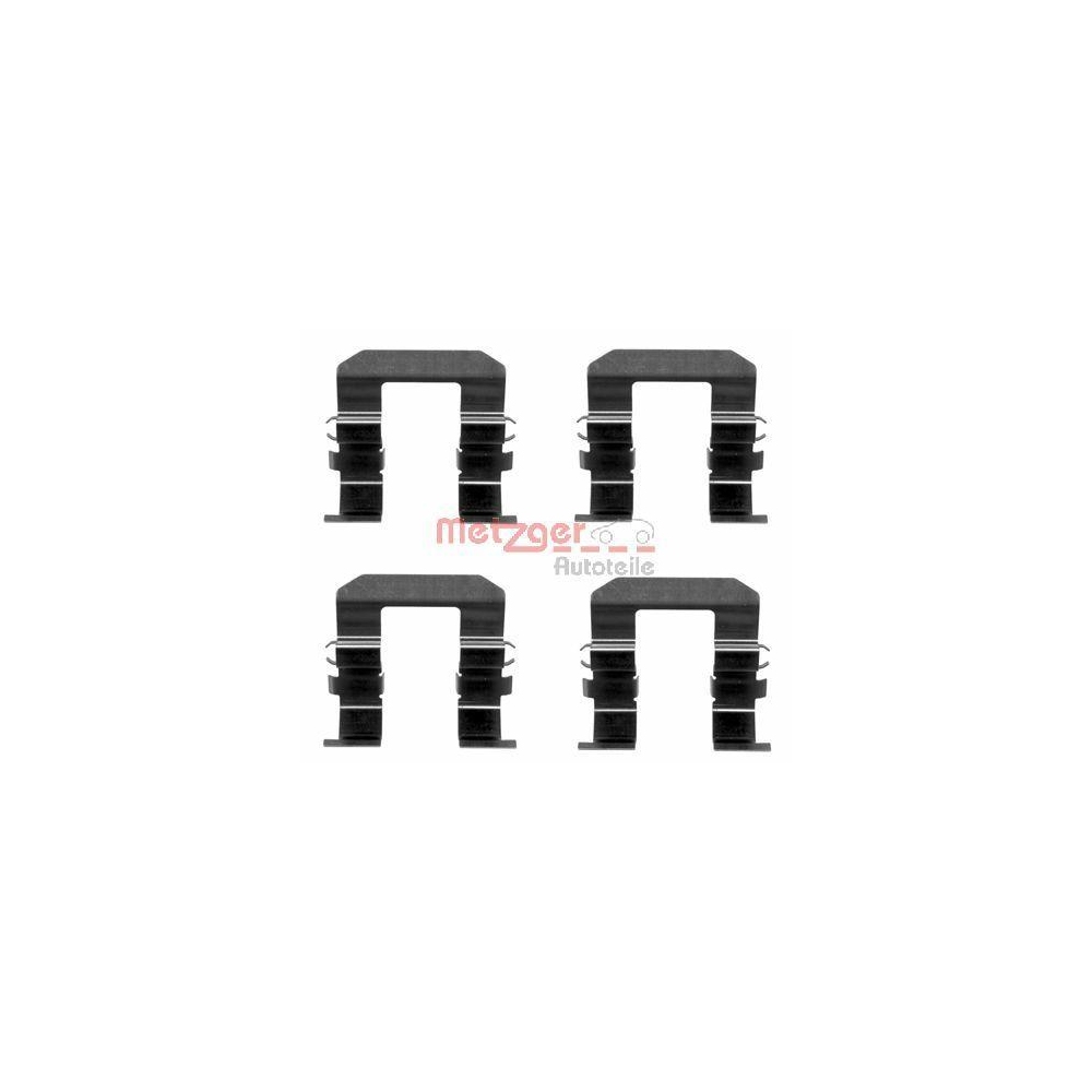 Zubeh&ouml;rsatz, Scheibenbremsbelag METZGER 109-1704 f&uuml;r, Hinterachse