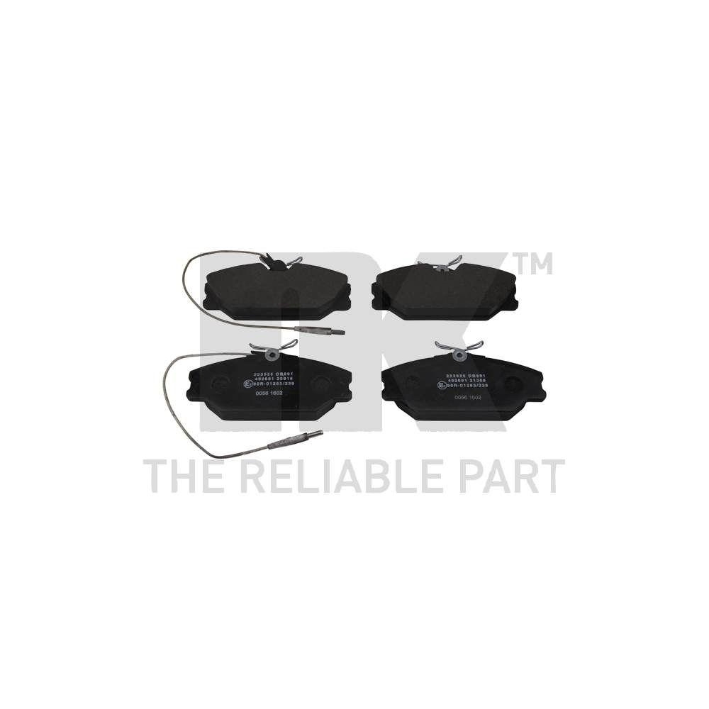 Bremsbelagsatz, Scheibenbremse NK 223925 für RENAULT ALPINE, Vorderachse