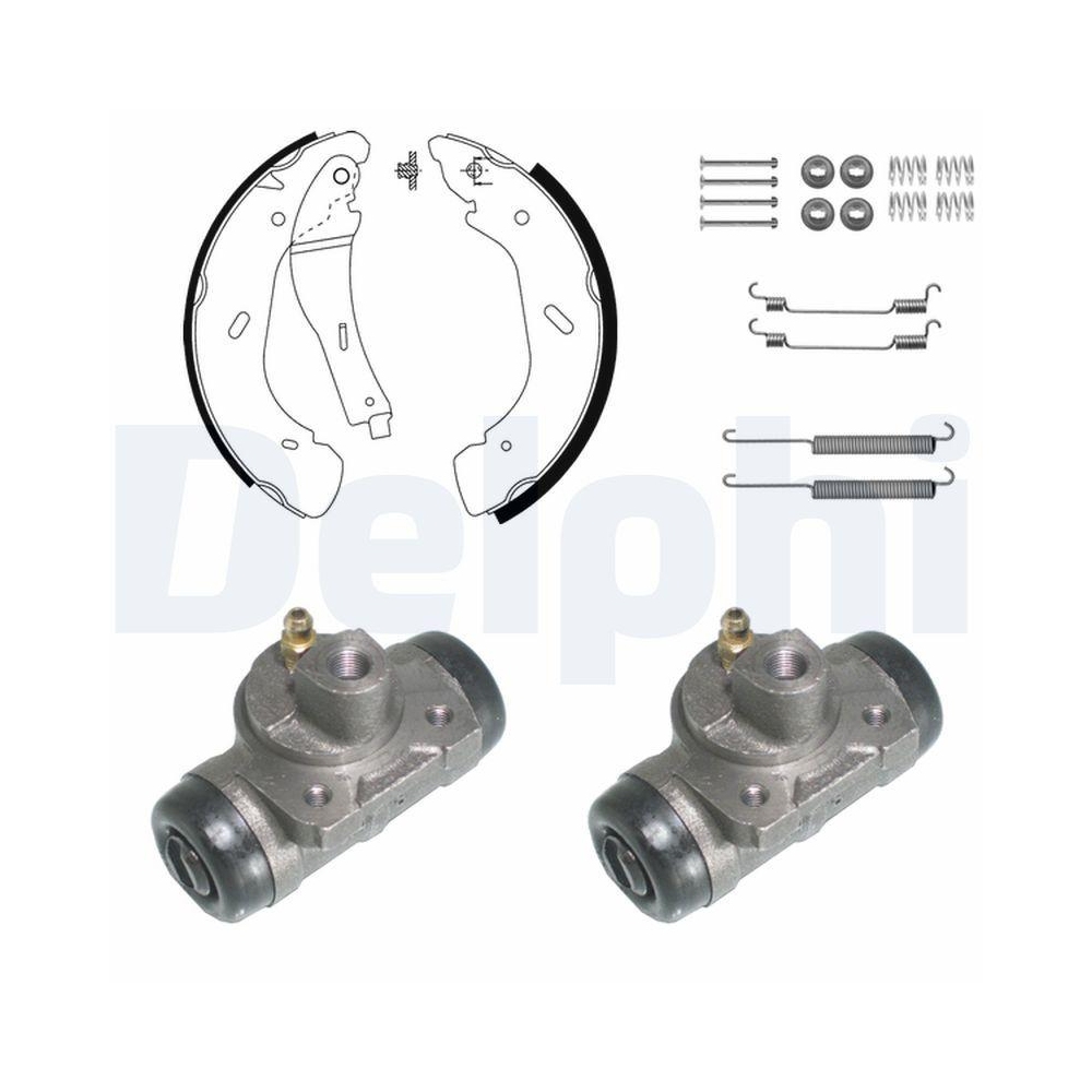 DELPHI KP1082 Bremsbackensatz f&uuml;r FORD, Hinterachse