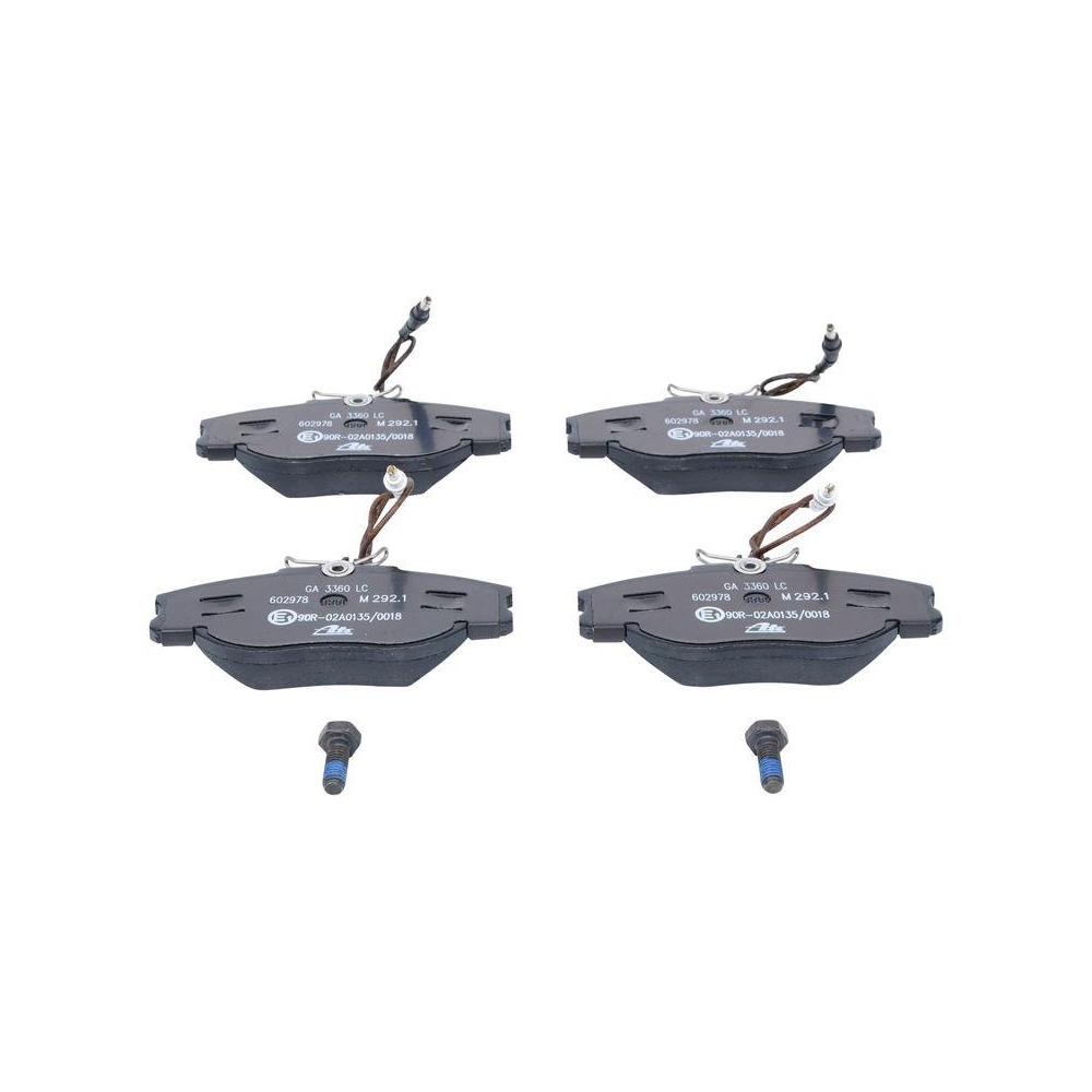 Bremsbelagsatz, Scheibenbremse ATE 13.0460-2978.2 f&uuml;r CITRO&Euml;N FIAT PEUGEOT